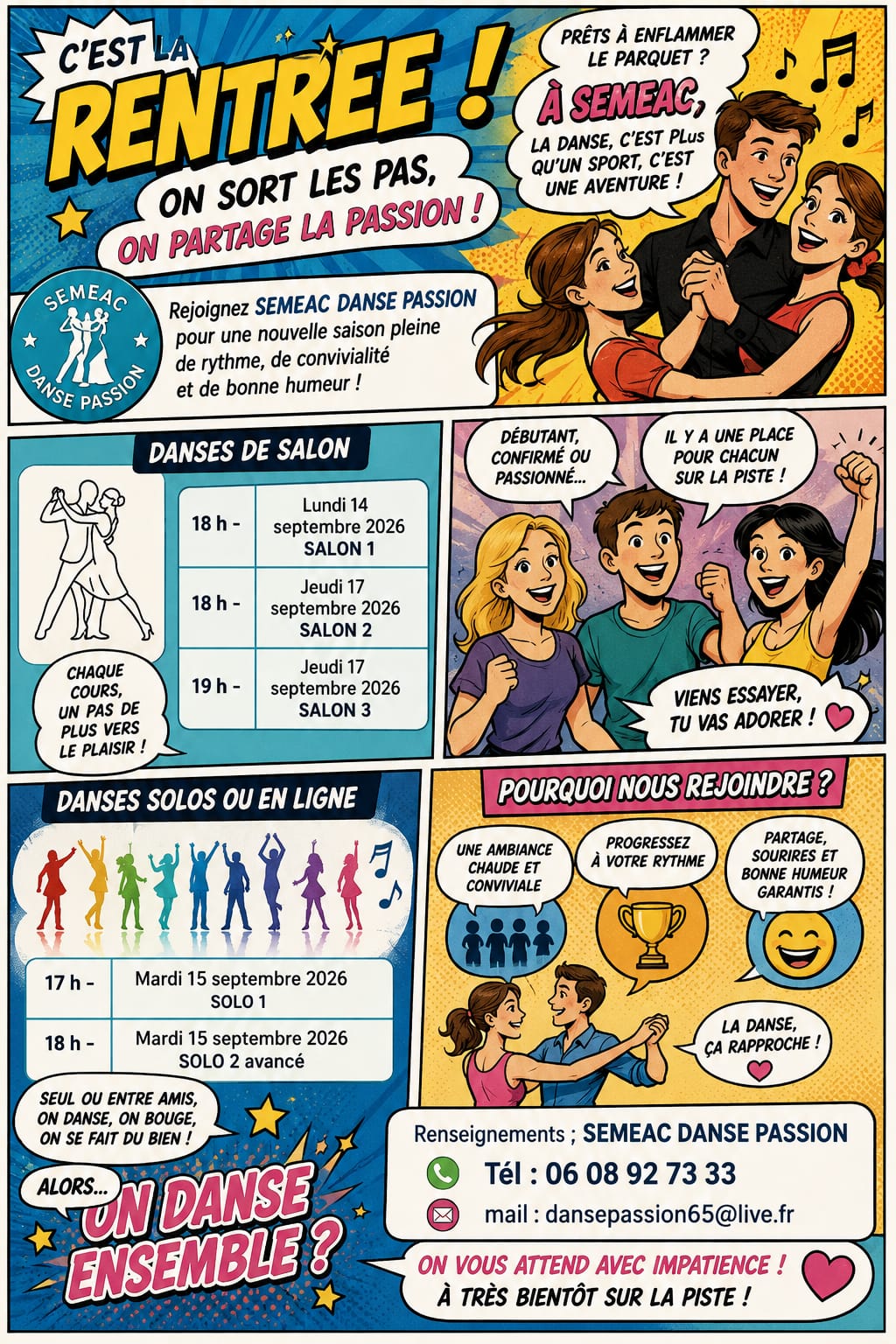 Séméac Evi’Danse Cours de danse à Séméac / Danses en ligne, danses de salon avec Christel